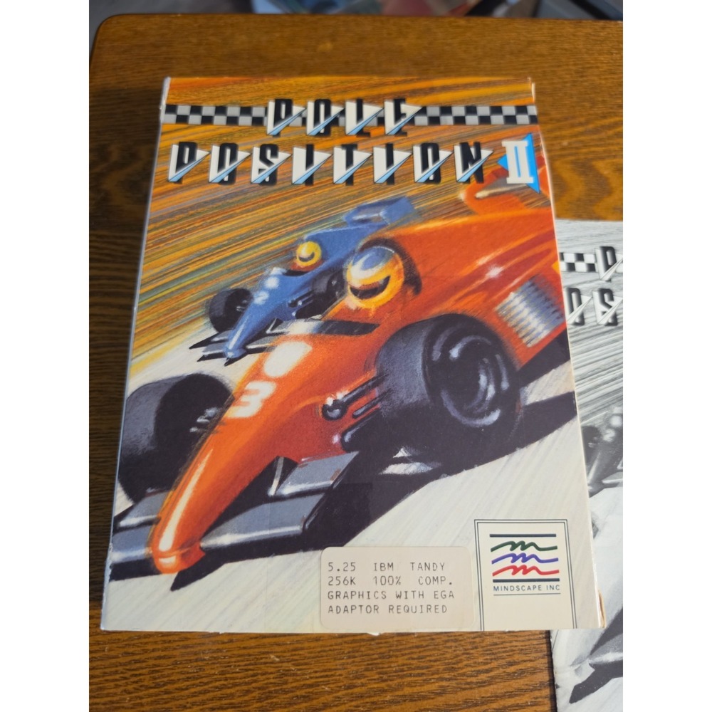 Vtg Pole Position II 2 Mindscape Commodore 64/128 C64 Floppy Disk 1988 CIB